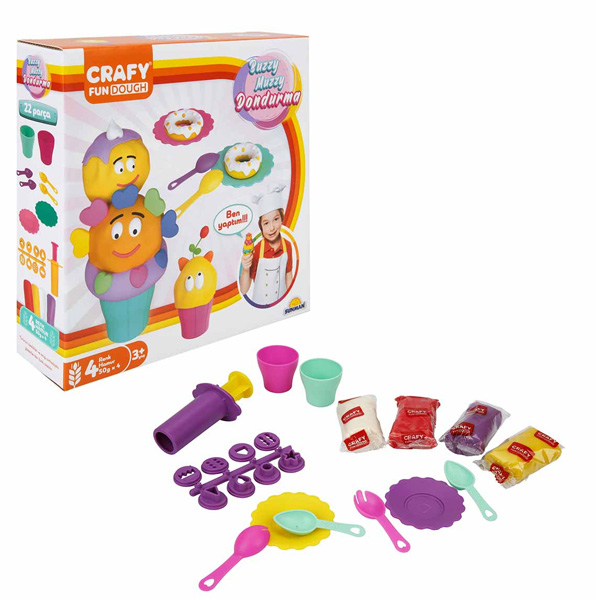 Sunman Crafy Buzzy Muzzy Dondurma Oyun Hamuru Seti 200 Gr. 22 Parça