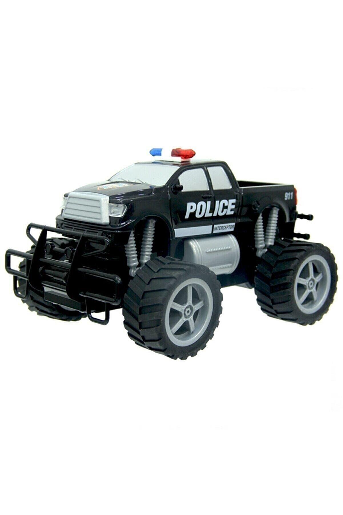Sunman 1:18 Uzaktan Kumandalı Jumbo Wheels Usb Şarjlı Işıklı Polis Arabası - Pick Up