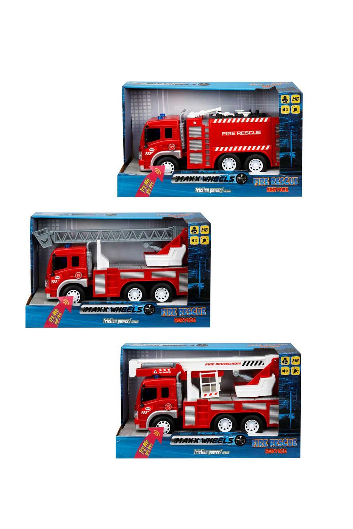 Sunman 1:16 Ölçek Sesli ve Işıklı İtfaiye Aracı