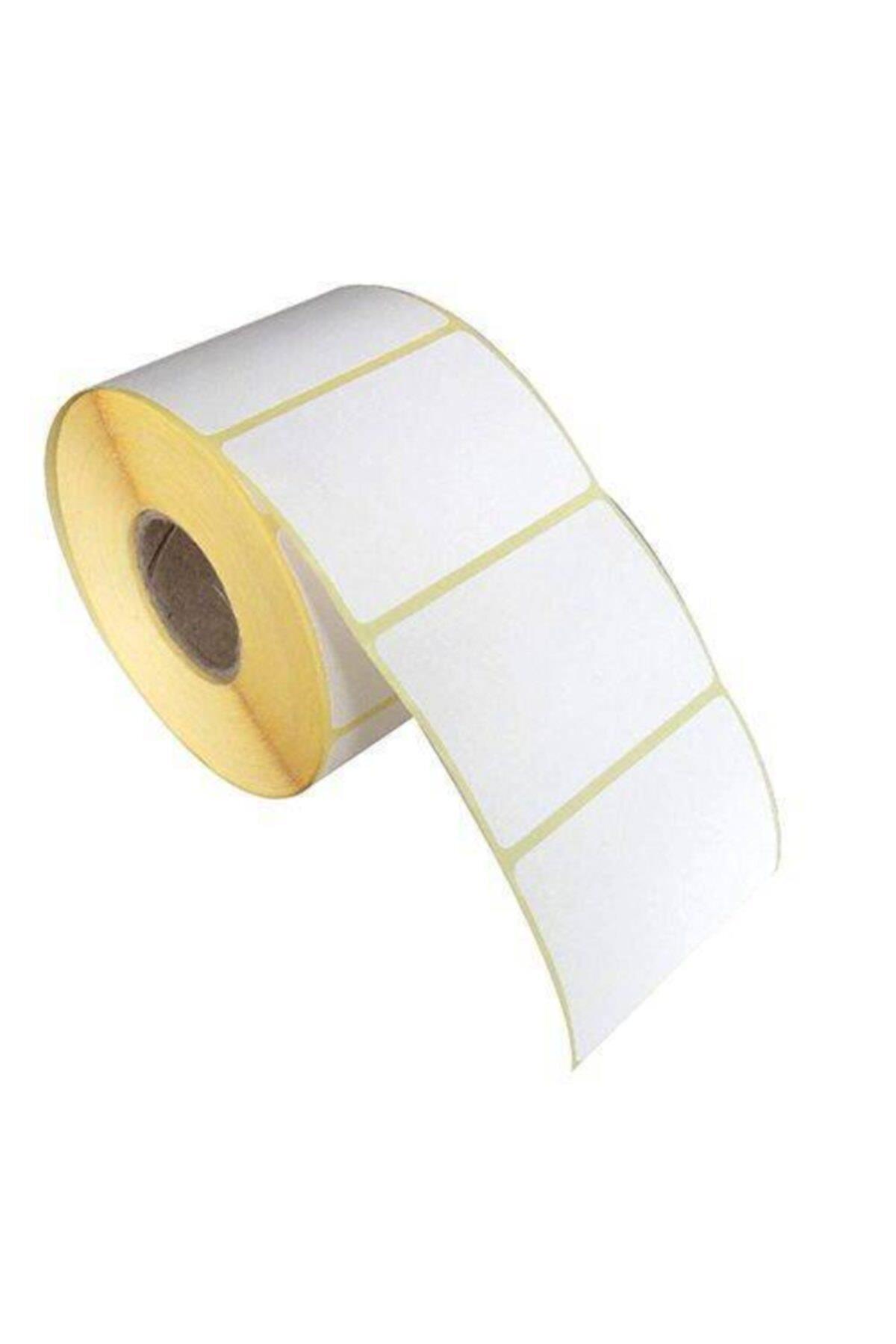 Tanex Barkod Etiketi Termal Eco 80x40 MM 40 MM Çap 1000 Li (3 Rulo 3000 Adet Etiket)