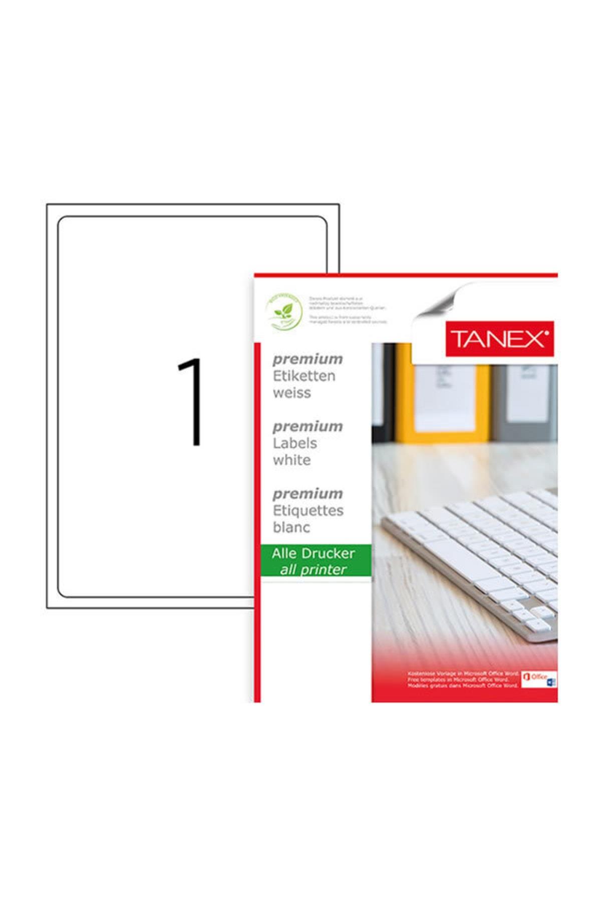 Tanex Lazer Etiket 100 YP 199.6x289.1 Laser-Copy-Inkjet TW-2001