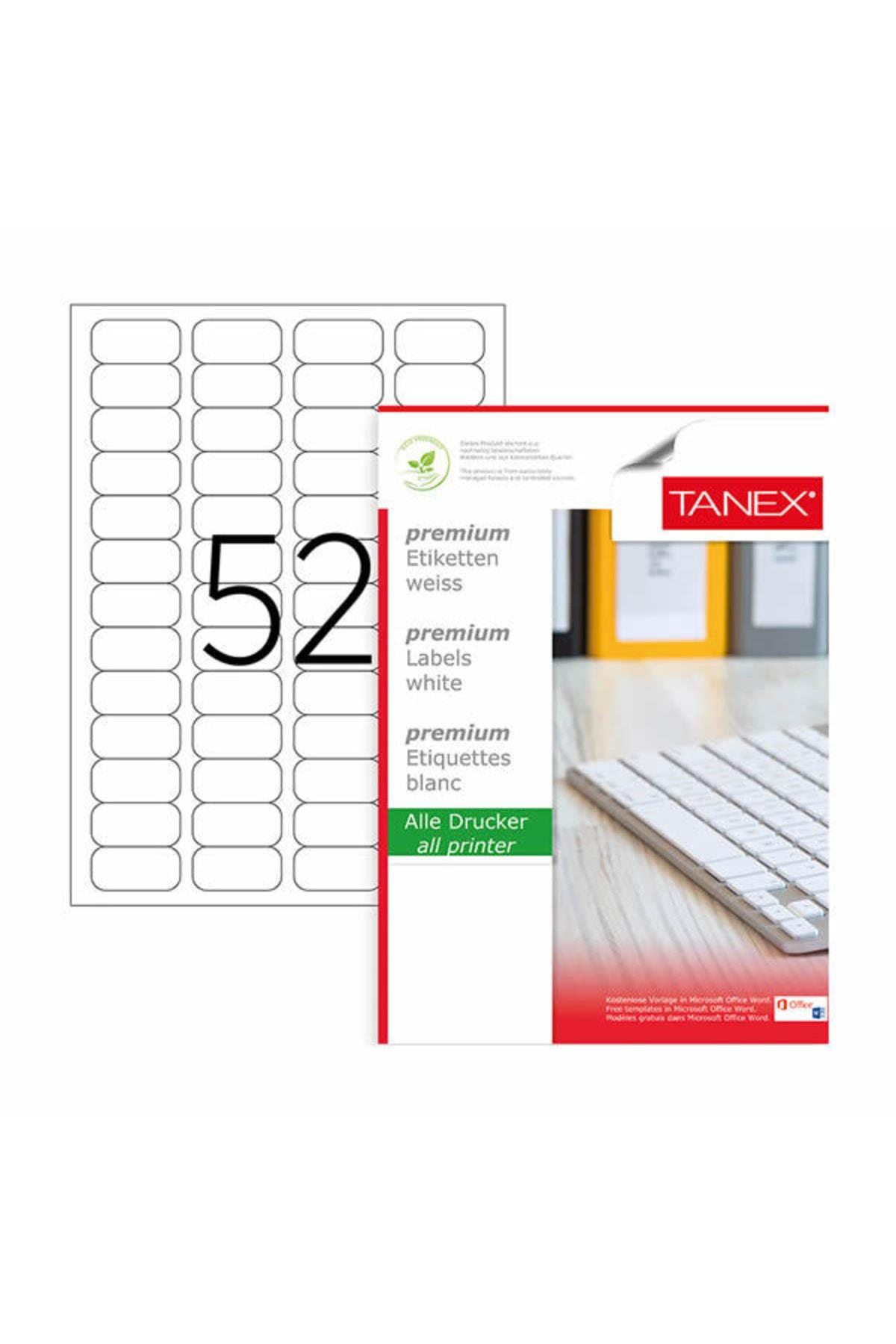 Tanex Lazer Etiket 100 YP 46.4x21.2 Laser-Copy-Inkjet TW-2052