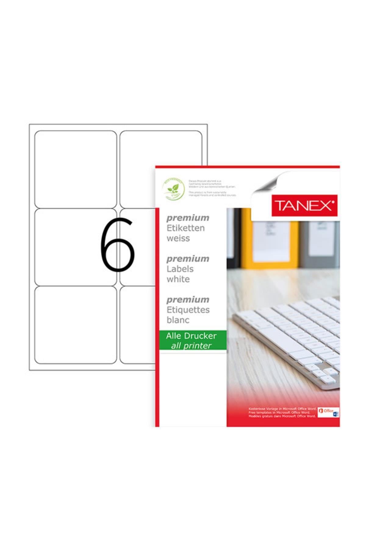 Tanex Lazer Etiket 100 YP 99.1x93.1 Laser-Copy-Inkjet TW-2006