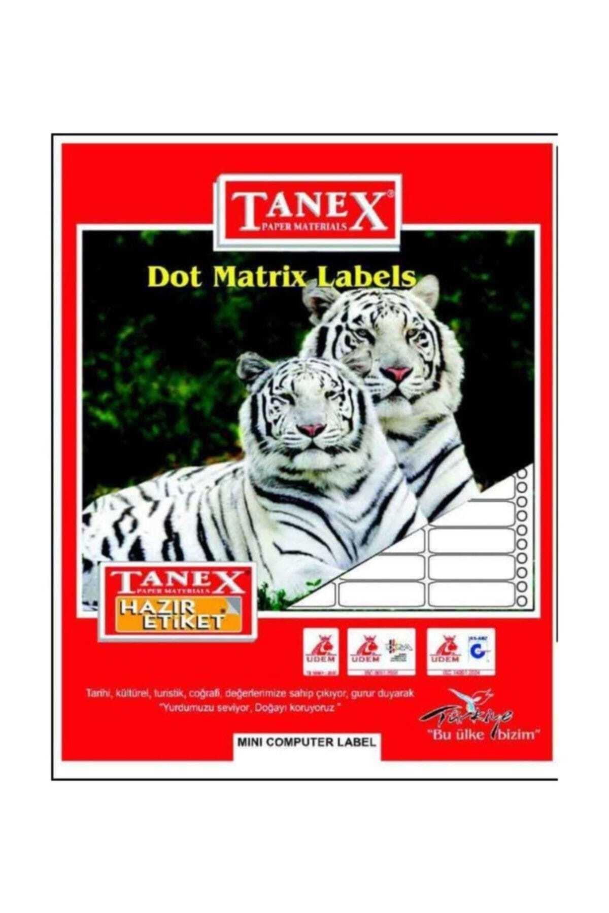 Tanex Sürekli Form Etiket 35x77 mm Bilgisayar Etiketi 1500 Lü