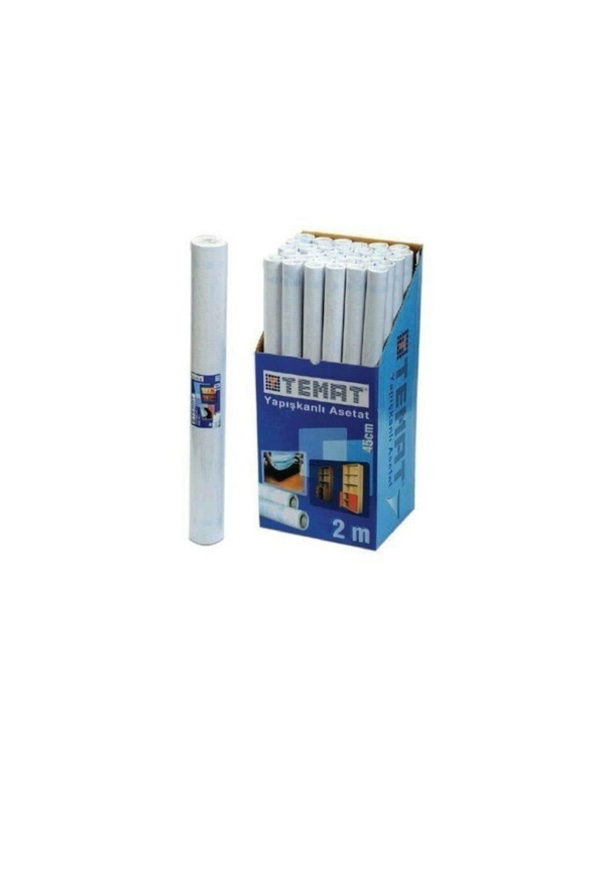 Temat Asetat Yapışkanlı Rulo 45 CM x 2 MT Şeffaf 10350
