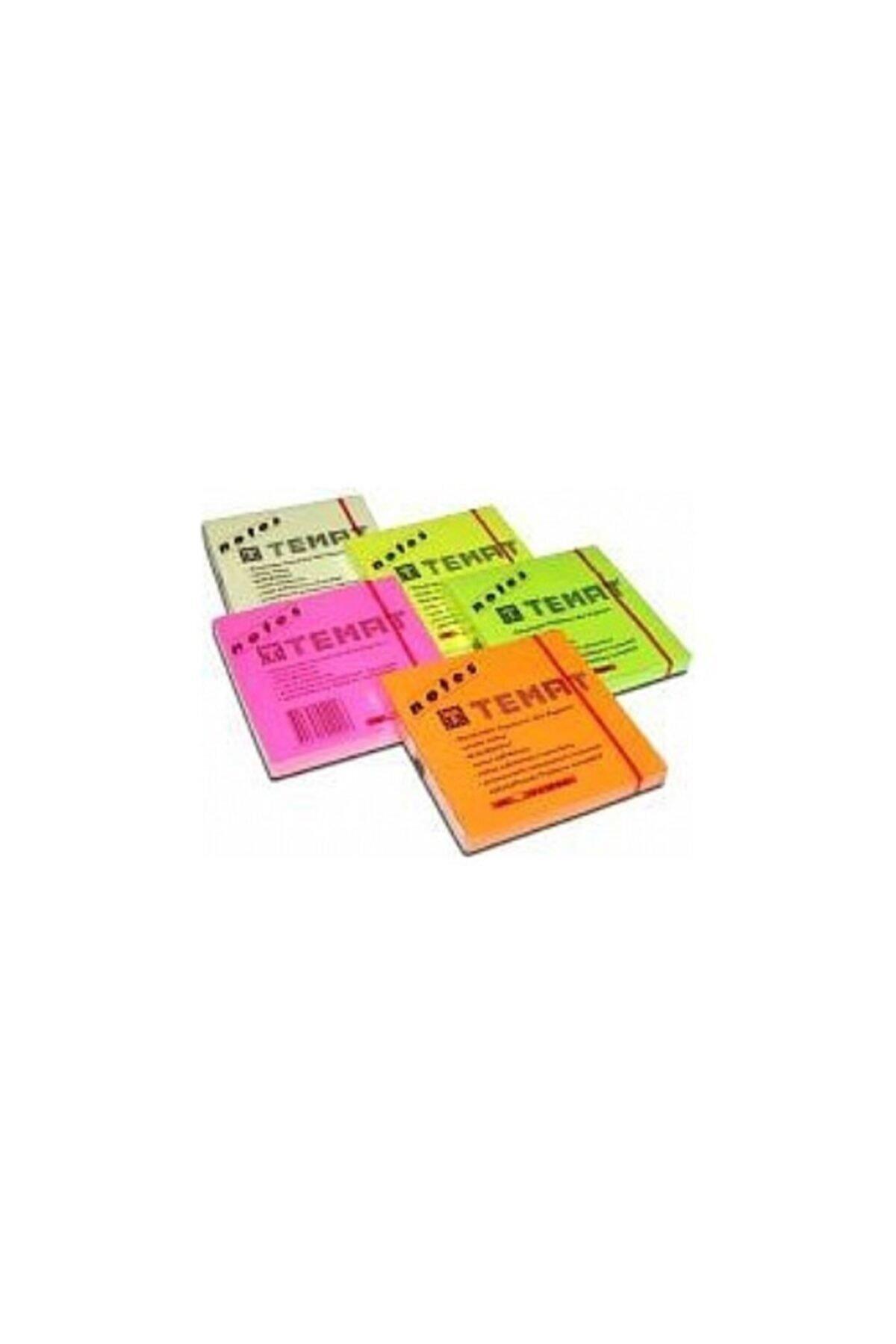 Temat Yapışkanlı Not Kağıdı 75x75 MM Pastel Sarı Yapışkanlı Not Kağıdı
