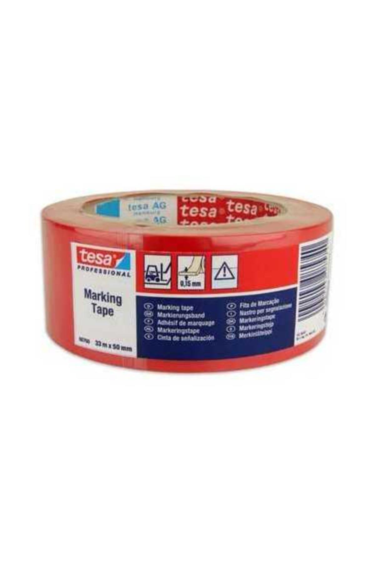 Tesa İkaz Bandı Yer İşaretleme Kırmızı 33x50 60760-00096-15