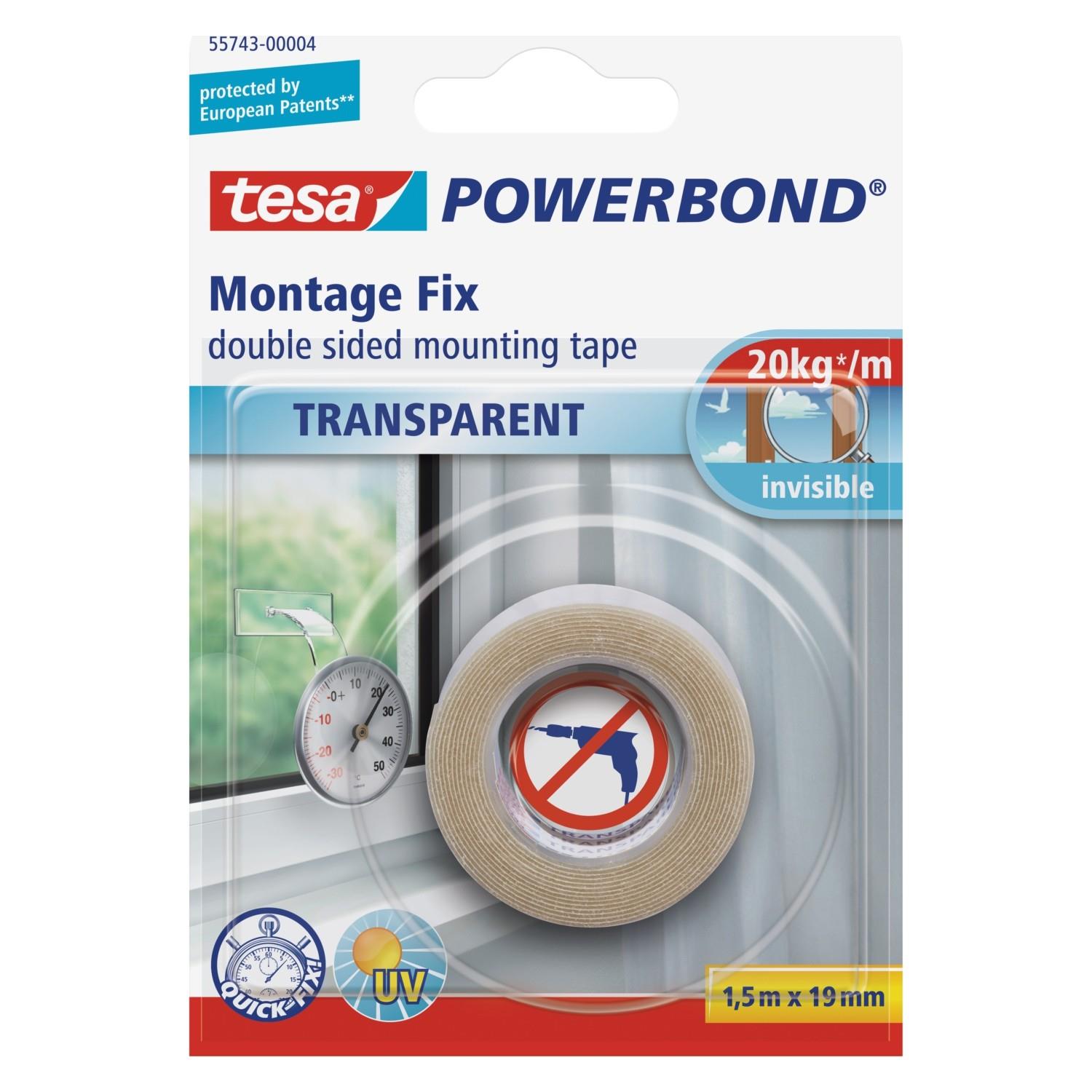 Tesa Montaj Bandı Köpük Powerbond Şeffaf 1,5x19 55743-00004-03