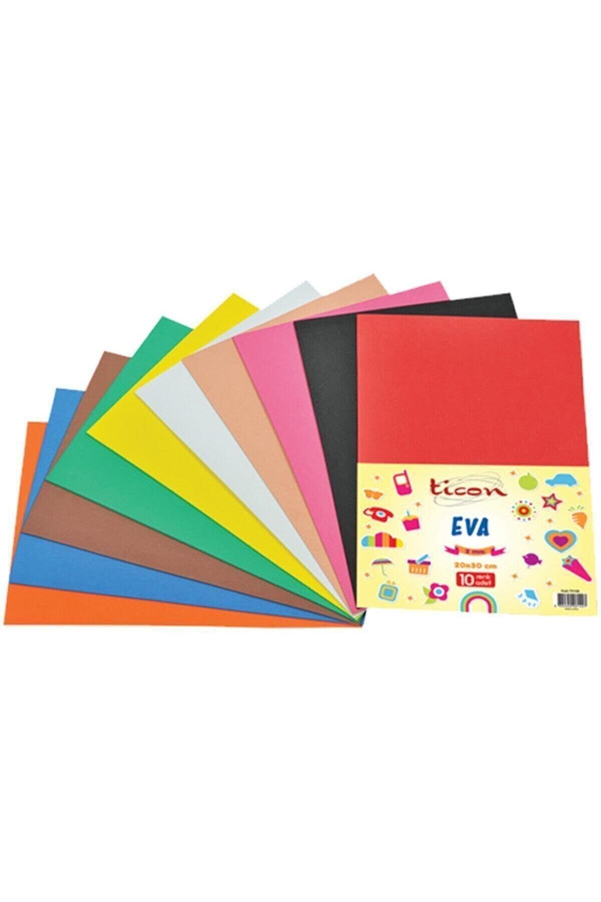 Ticon Eva Klasik (2 Mm) 20x30 Cm 10 Renk Karışık Paket