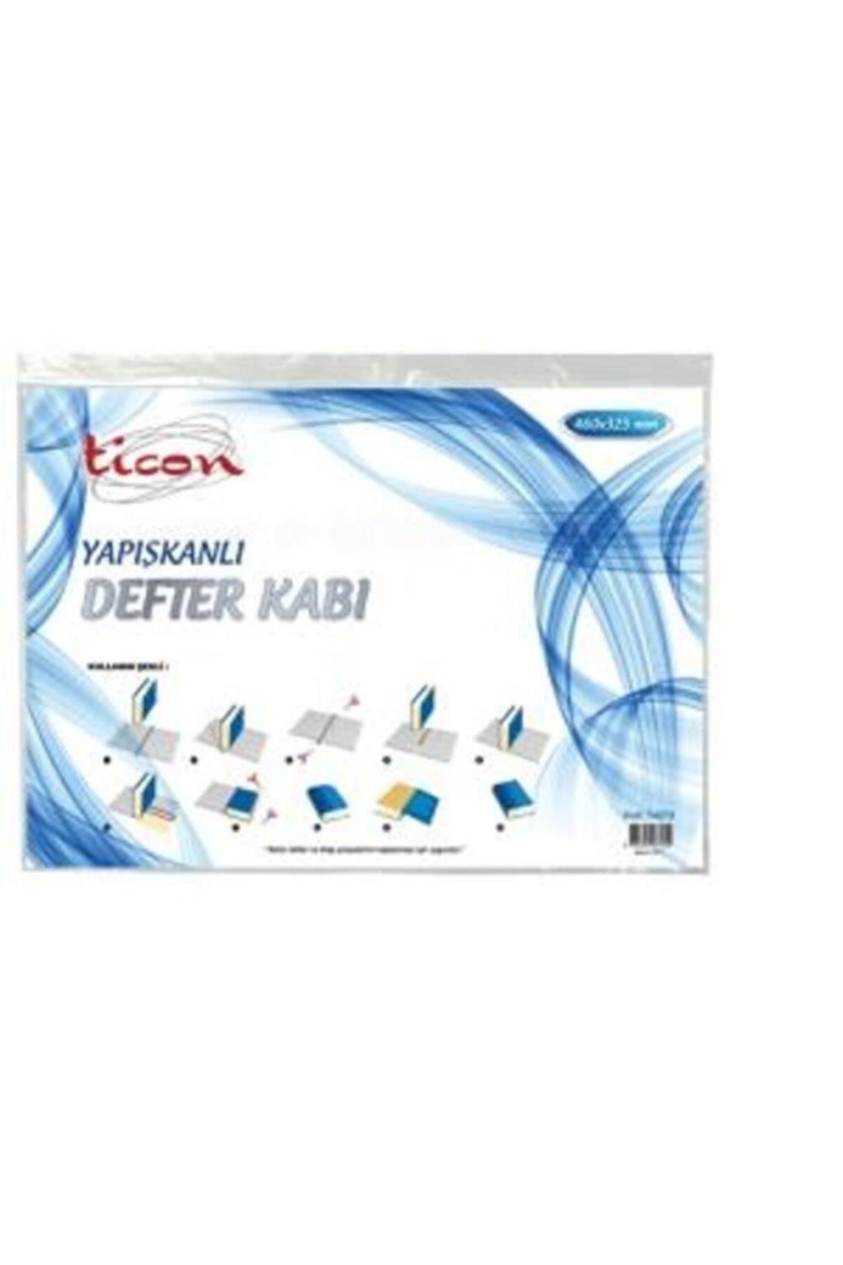 Ticon Hazır Kitap Kabı Tek Kenar Yapışkan Şeffaf 10 Lu (1 Paket 10 Adet)