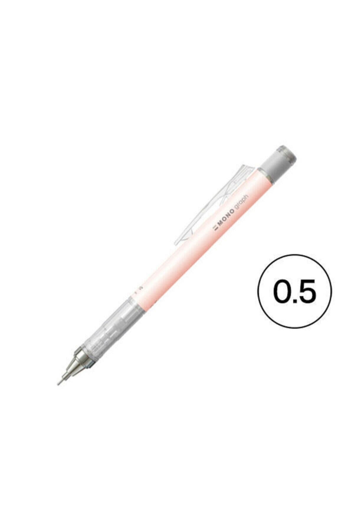 Tombow Mono Graph Pastel 0.5 mm Blisterli Mercan Pembe Versatil Kalem