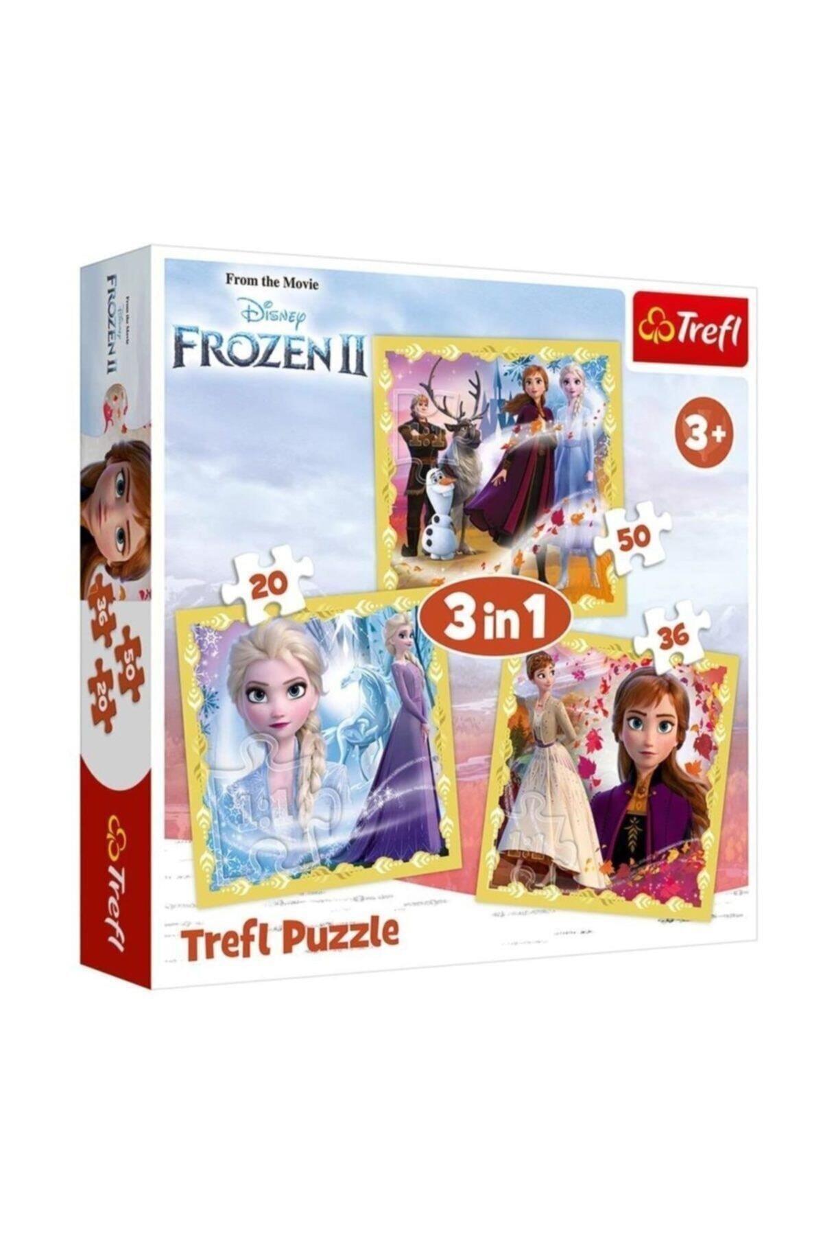 Trefl Puzzle Frozen 2 The Power Of Anna And Elsa 3 In 1 Puzzle (20+36+50 Parça)