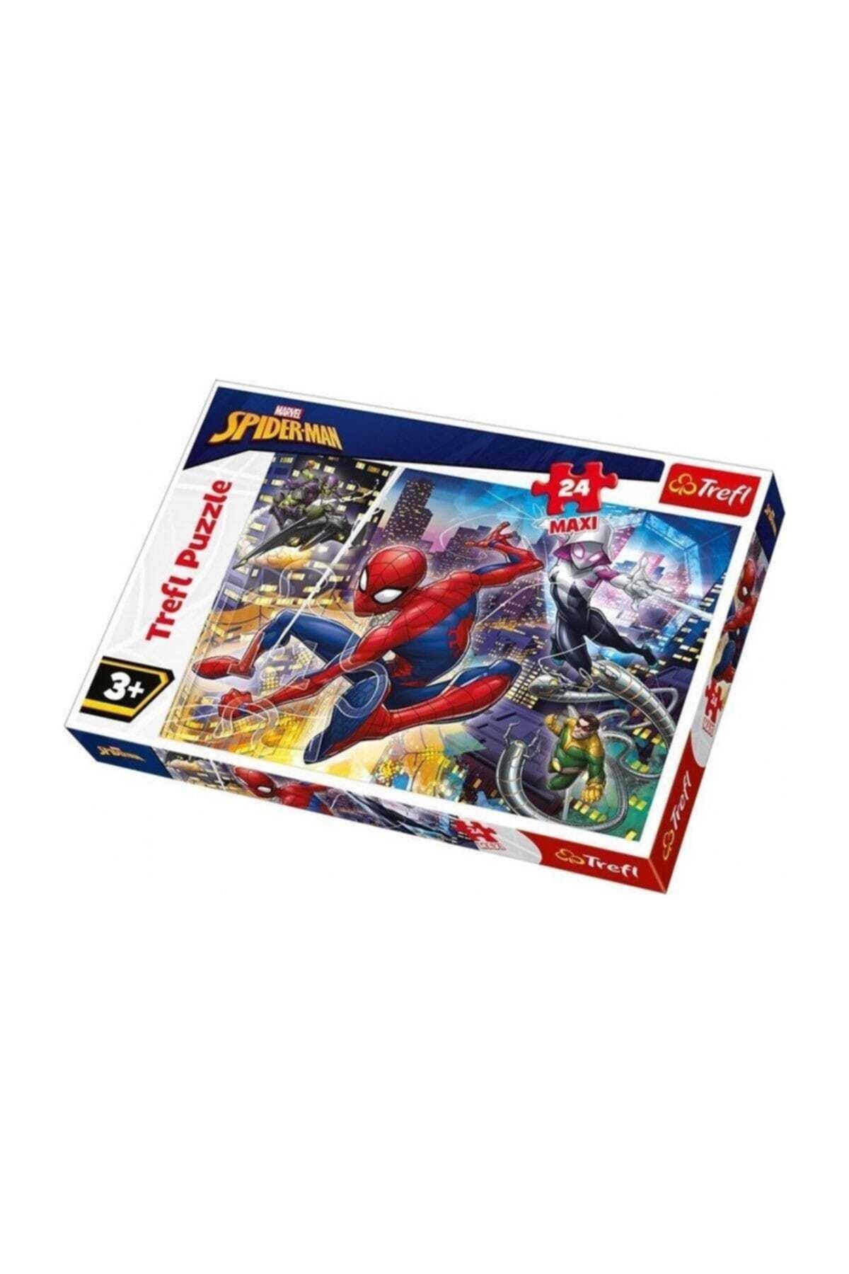 Trefl Çocuk Puzzle Fearless Spiderman 24 Parça Maxi Puzzle