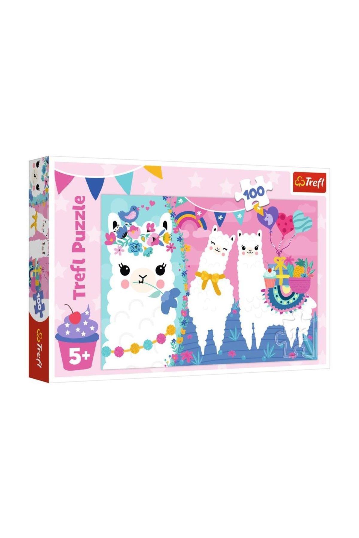 Trefl Puzzle 100 Parça 41x27,5 CM Hapy Ilamas 16363