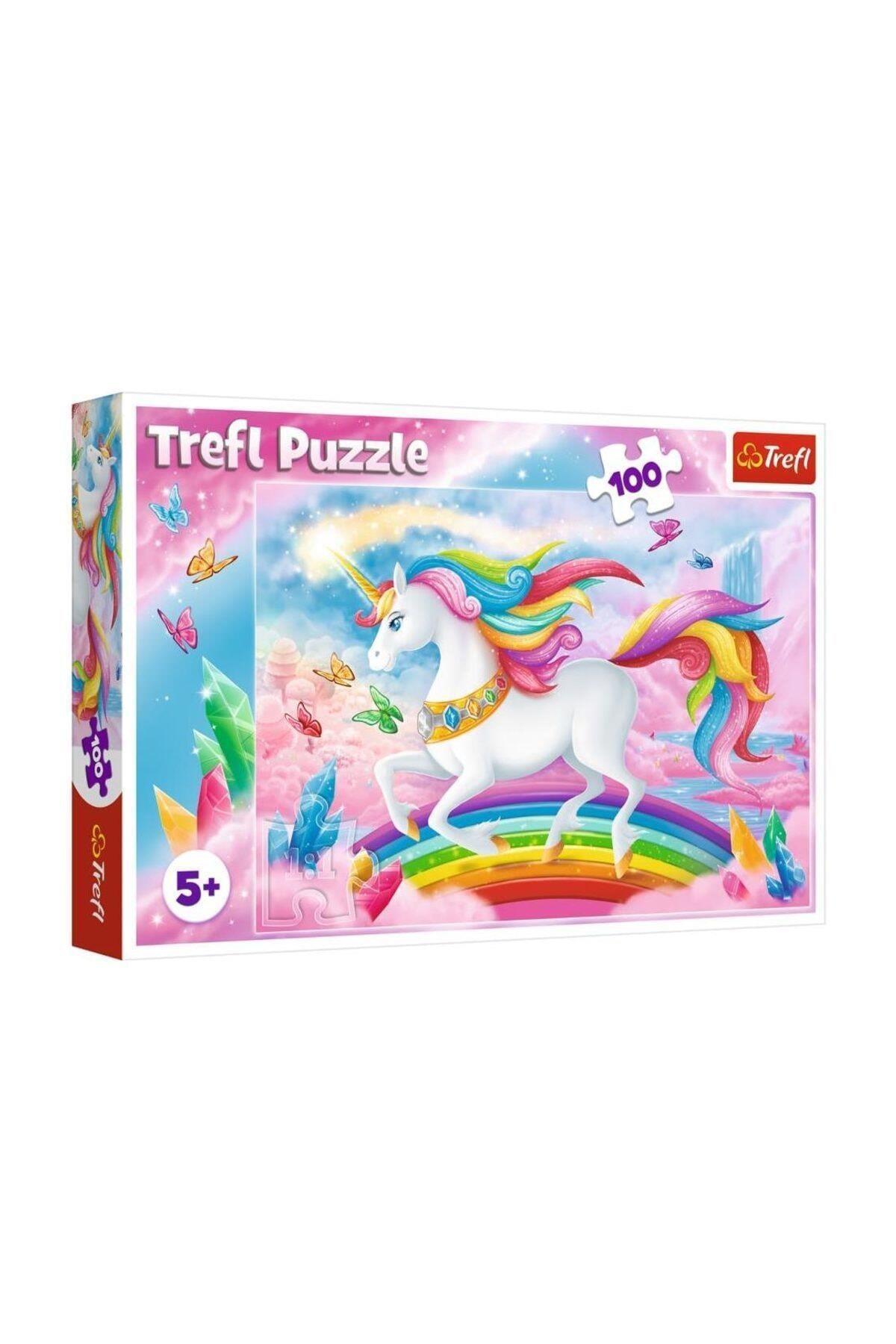 Trefl Puzzle Into The Crystal World Of Unicorns 100 Parça Puzzle