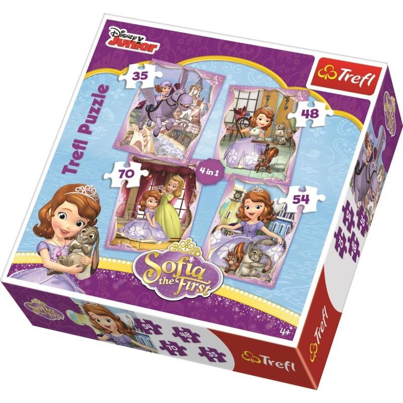 Trefl Puzzle 4 İn1 Dısney Sofıa The Fırst 34247