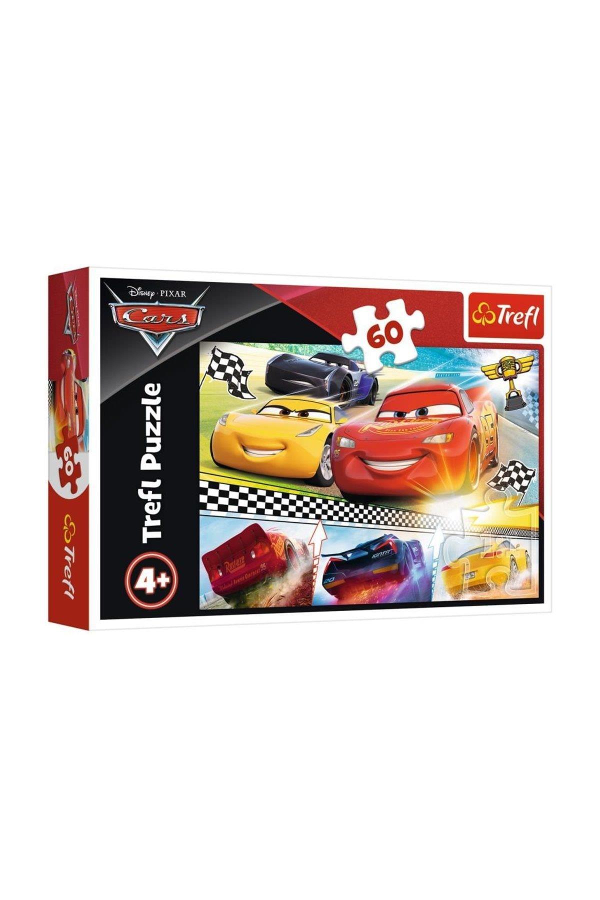 Trefl Puzzle 60 Parça 33x22 CM Legendary Race, Disney Cars 3