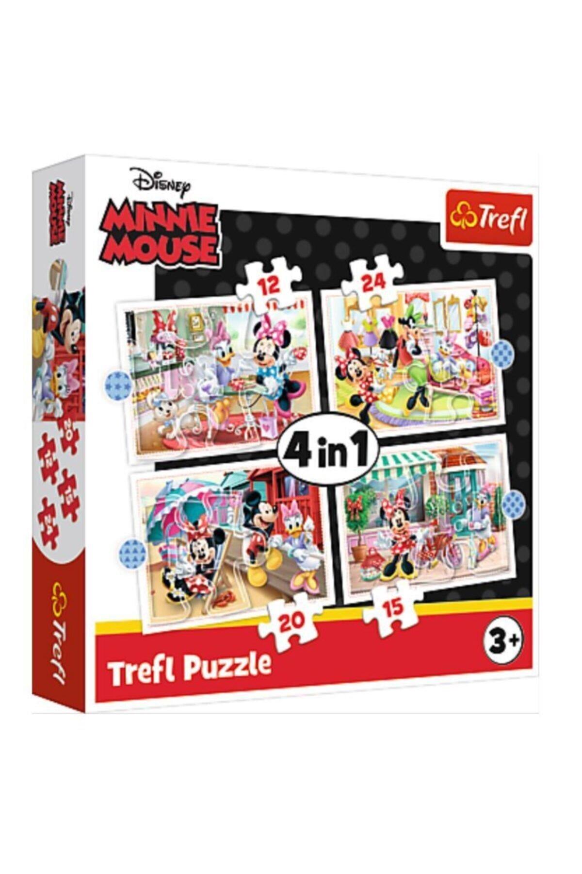 Trefl Puzzle Mınnıe Wıth Frıends 4 In 1 Çocuk Puzzle (35+48+54+70 Parça)