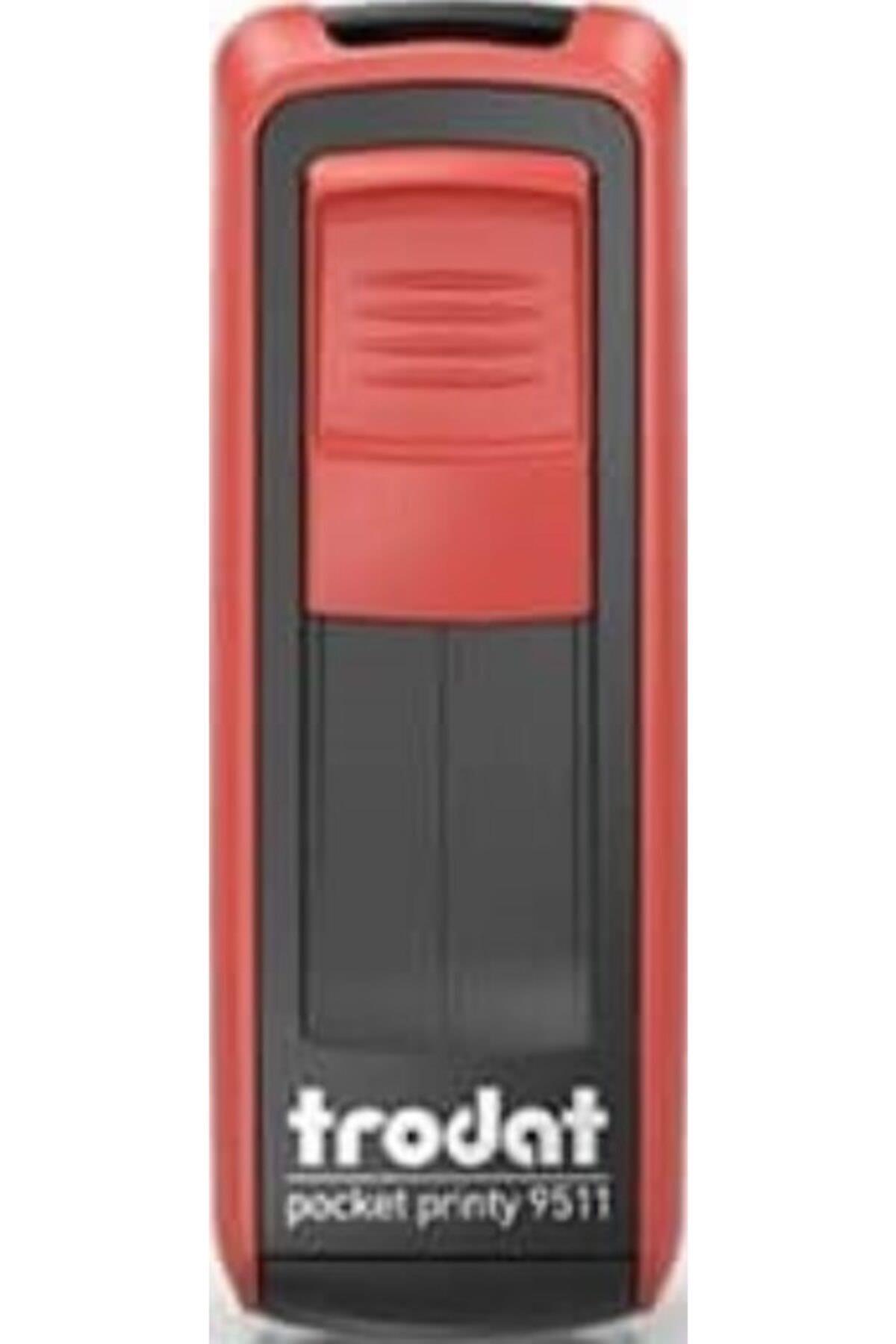 Trodat Cep Kaşe P4 38x14 MM Kırmızı,Mavi Keçe 9511