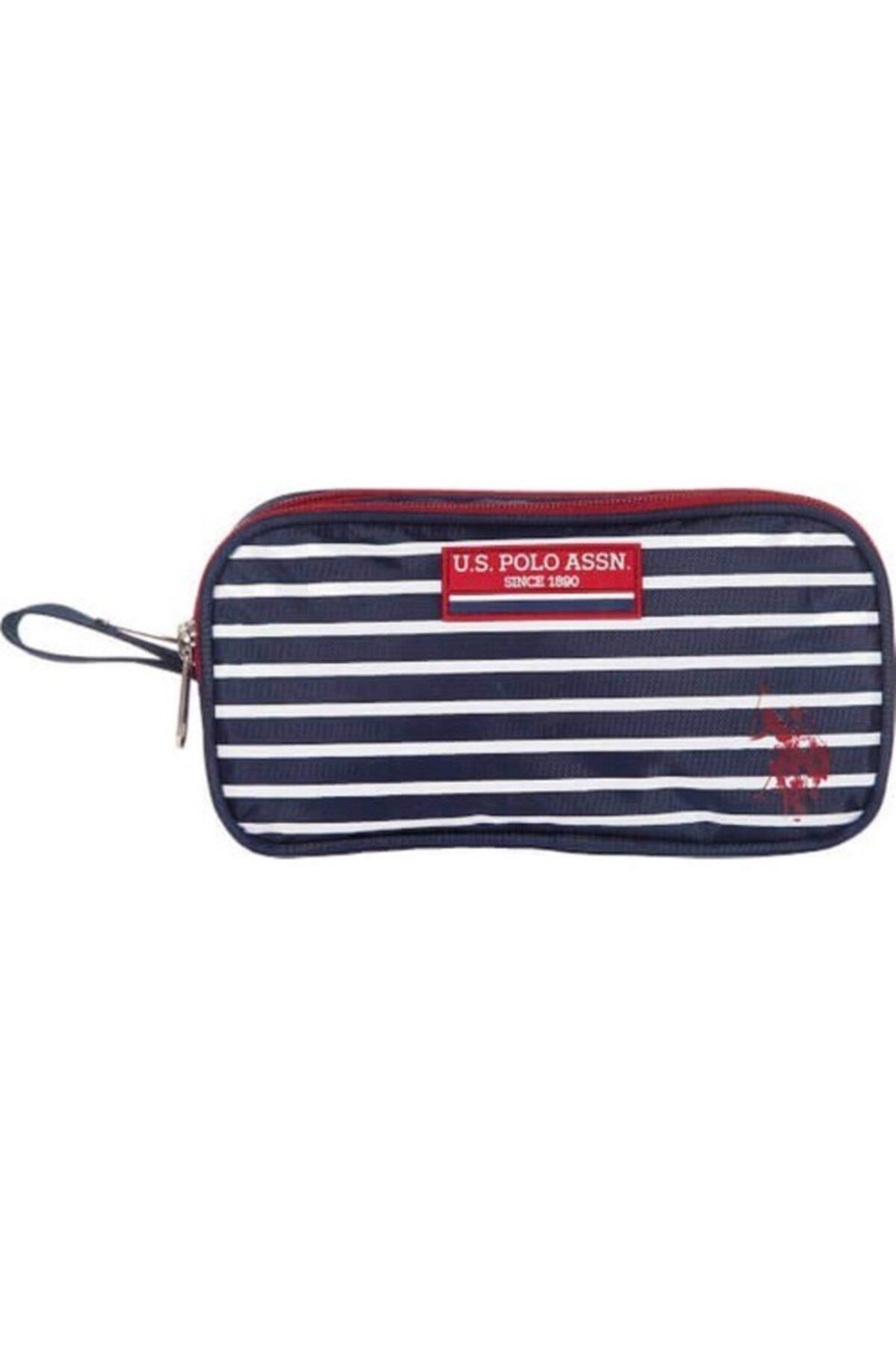 U.s. Polo Assn. Kalem Çantası Mavi Çizgili Kalem Kutusu