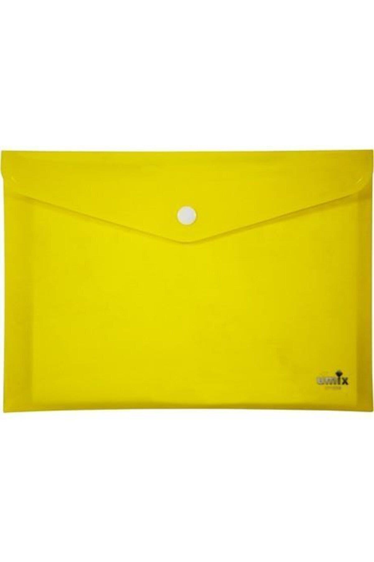 Umix Çıtçıtlı Zarf Dosya A5 Neon Sarı U1123N-SA
