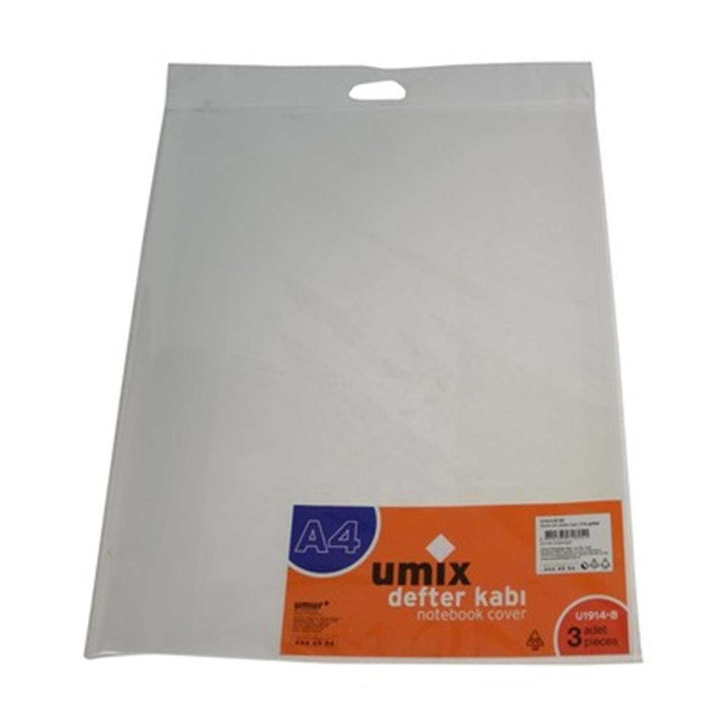 Umix Hazır Kitap Kabı Bantlı 10 Lu Şeffaf