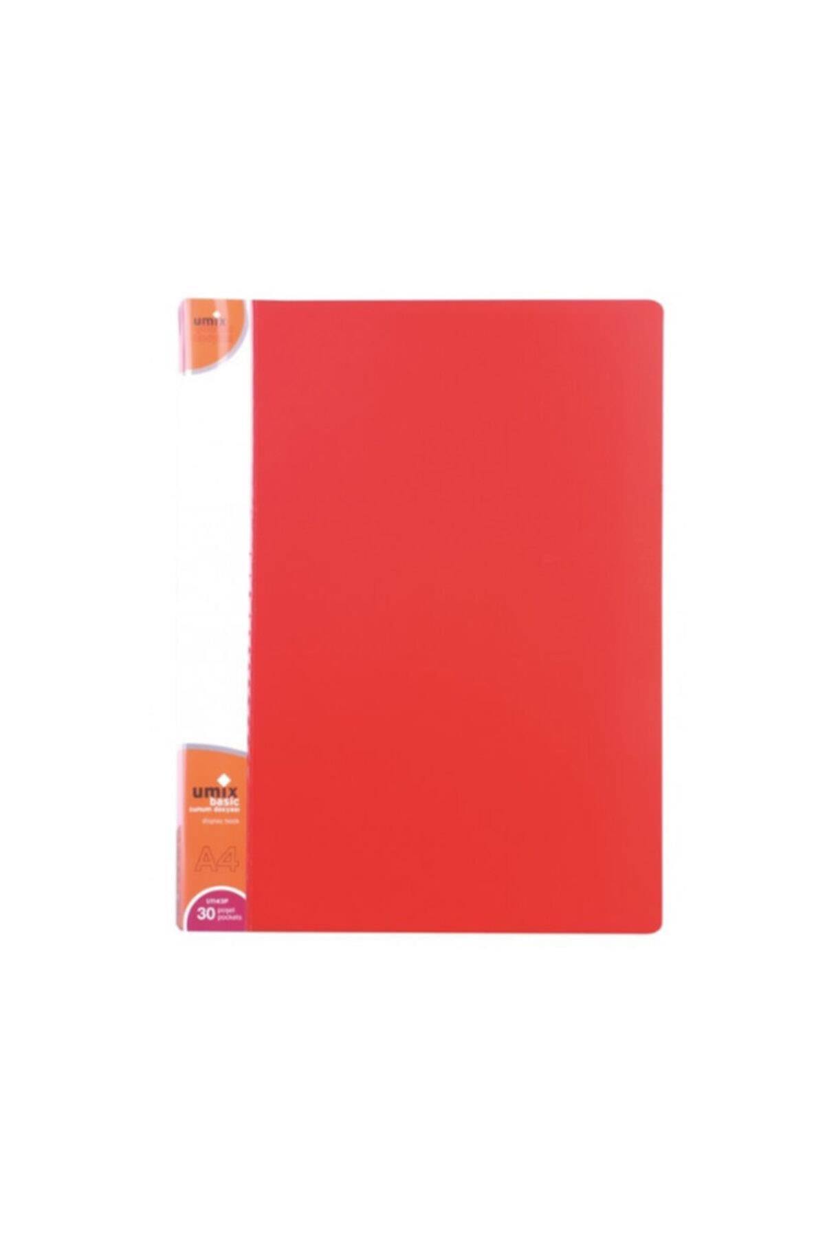 Umix Katalog (Sunum) Dosya Basic 30 LU Kırmızı U1143P-KI