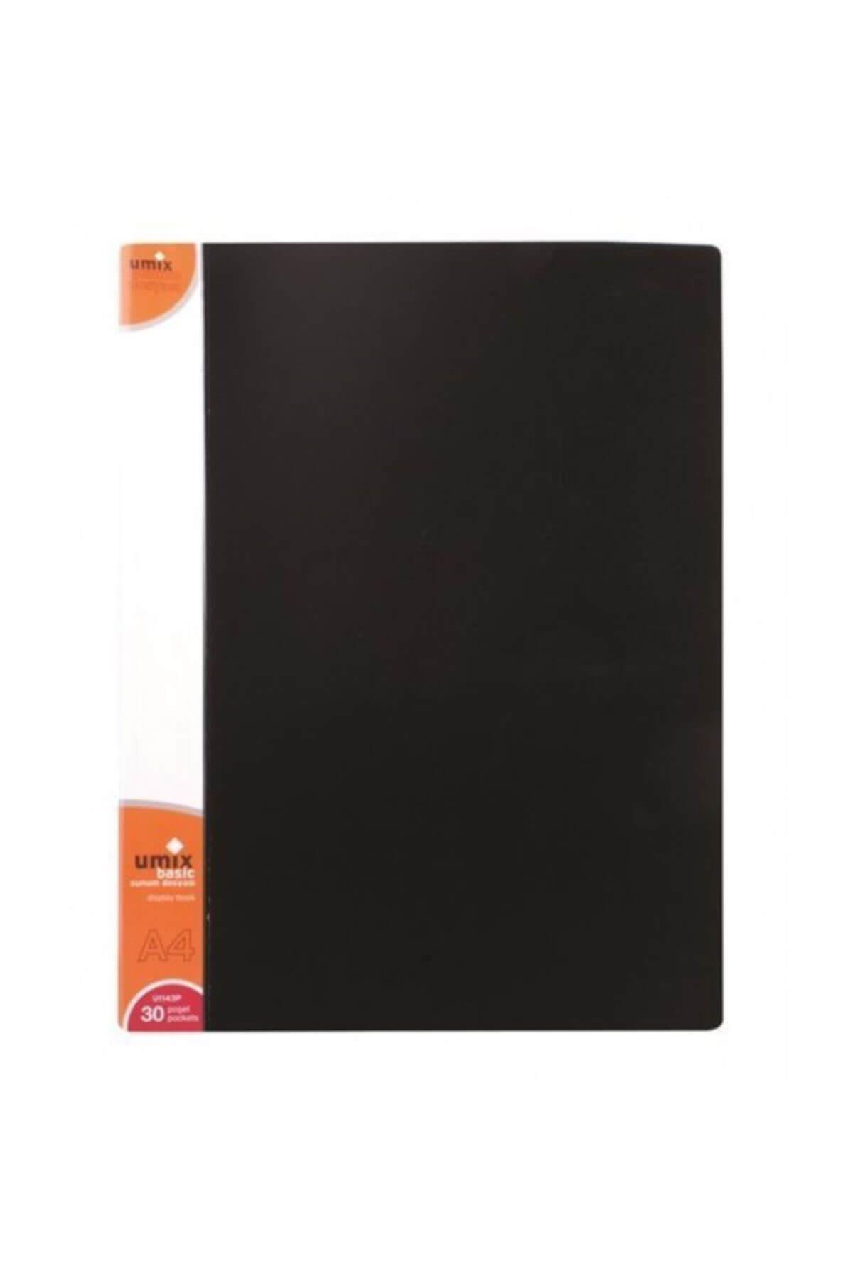 Umix Katalog (Sunum) Dosya Basic 30 LU Siyah U1143P-Sİ