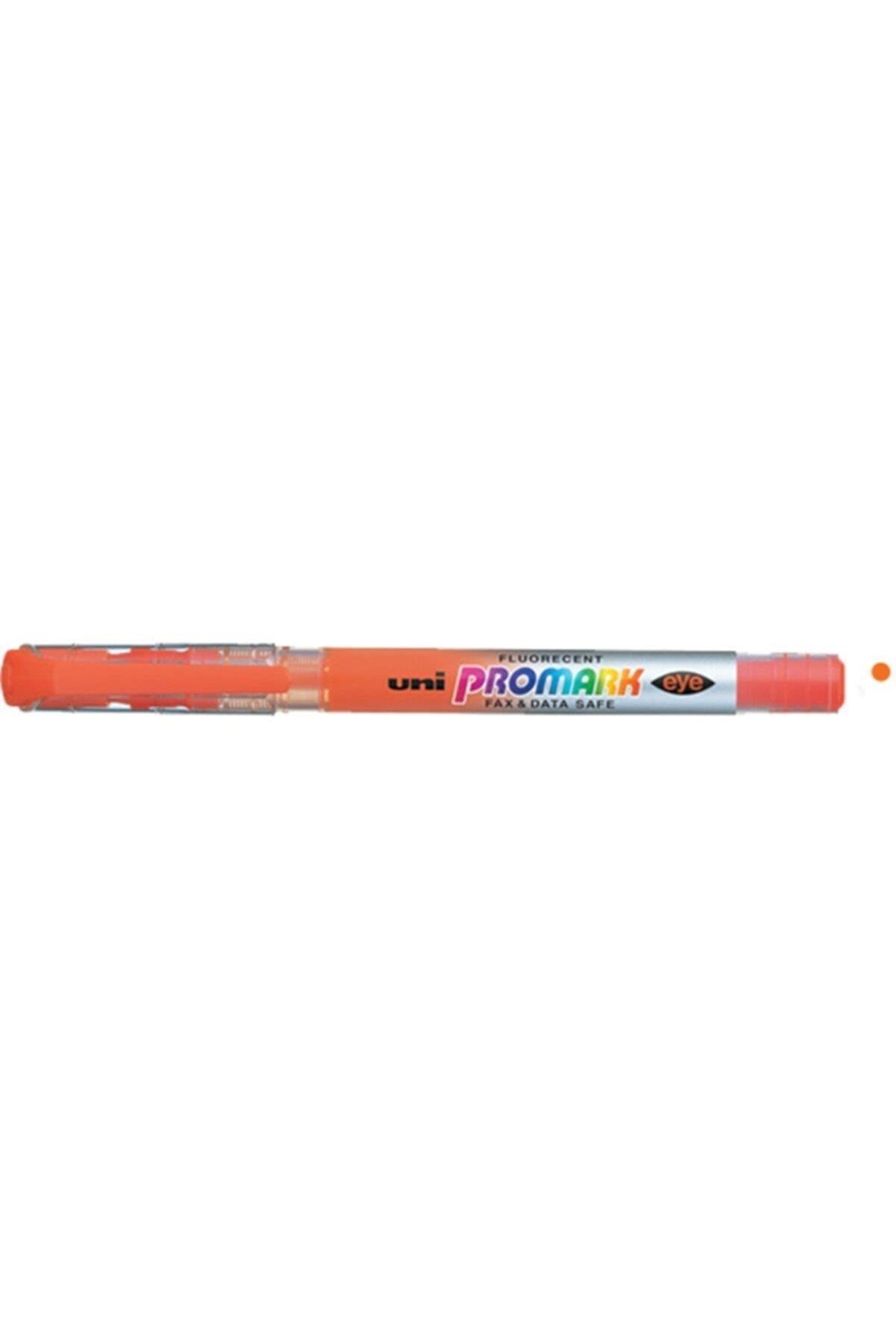 Uni-Ball Fosforlu Kalem Promark Eye Cep Tipi Turuncu (12 Li Paket)