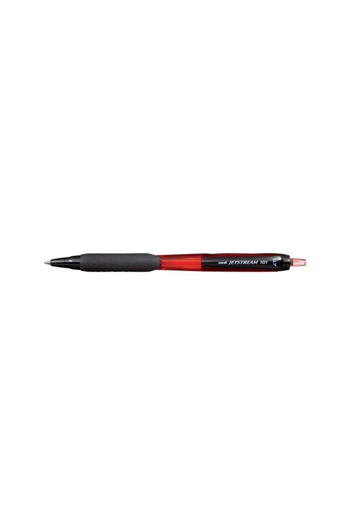 Uni-Ball Jetstream 101 0.7 Hızlı Yazı Yazma Kalemi Kırmızı (12 Li Paket)