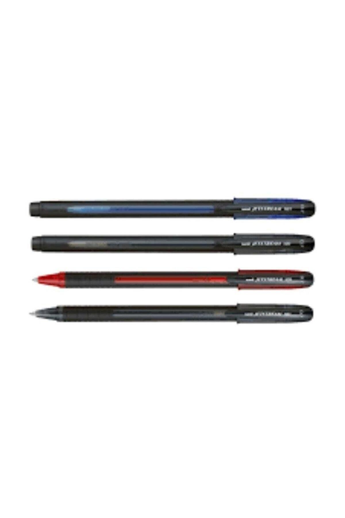 Uni-Ball Jetstream 101 0.7 Hızlı Yazı Kalemi Siyah (12 Li Paket)