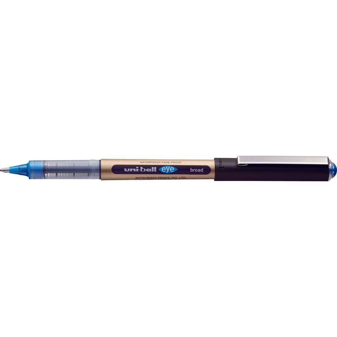 Uni-Ball Roller Kalem 10 Eye Broad Jel Bilye Uç İmza Kalemi 1.0 MM Mavi UB-150