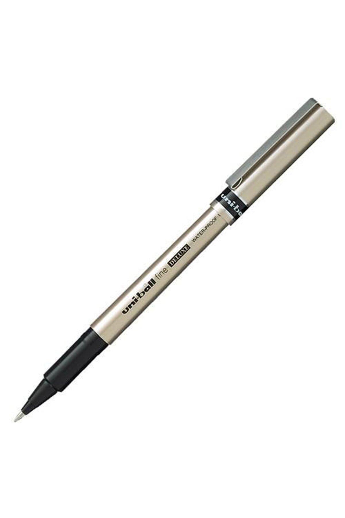 Uni-Ball Roller Kalem Deluxe Bilye Uç 0.7 MM Siyah Pilot Kalem (12 Li Paket)