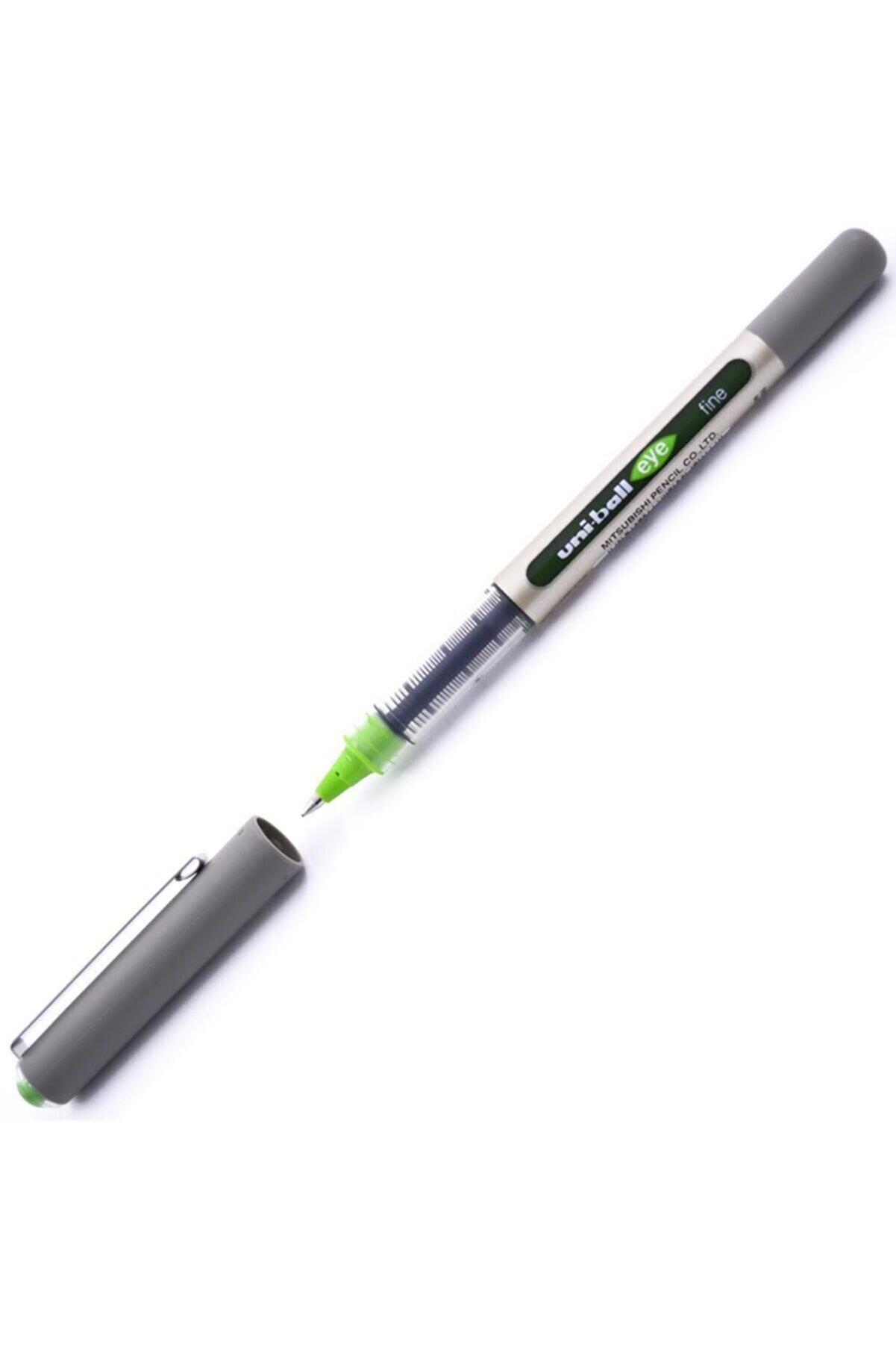 Uni-Ball Roller Kalem Eye Fine Bilye Uç 0.7 MM Açık Yeşil (12 Li Paket)
