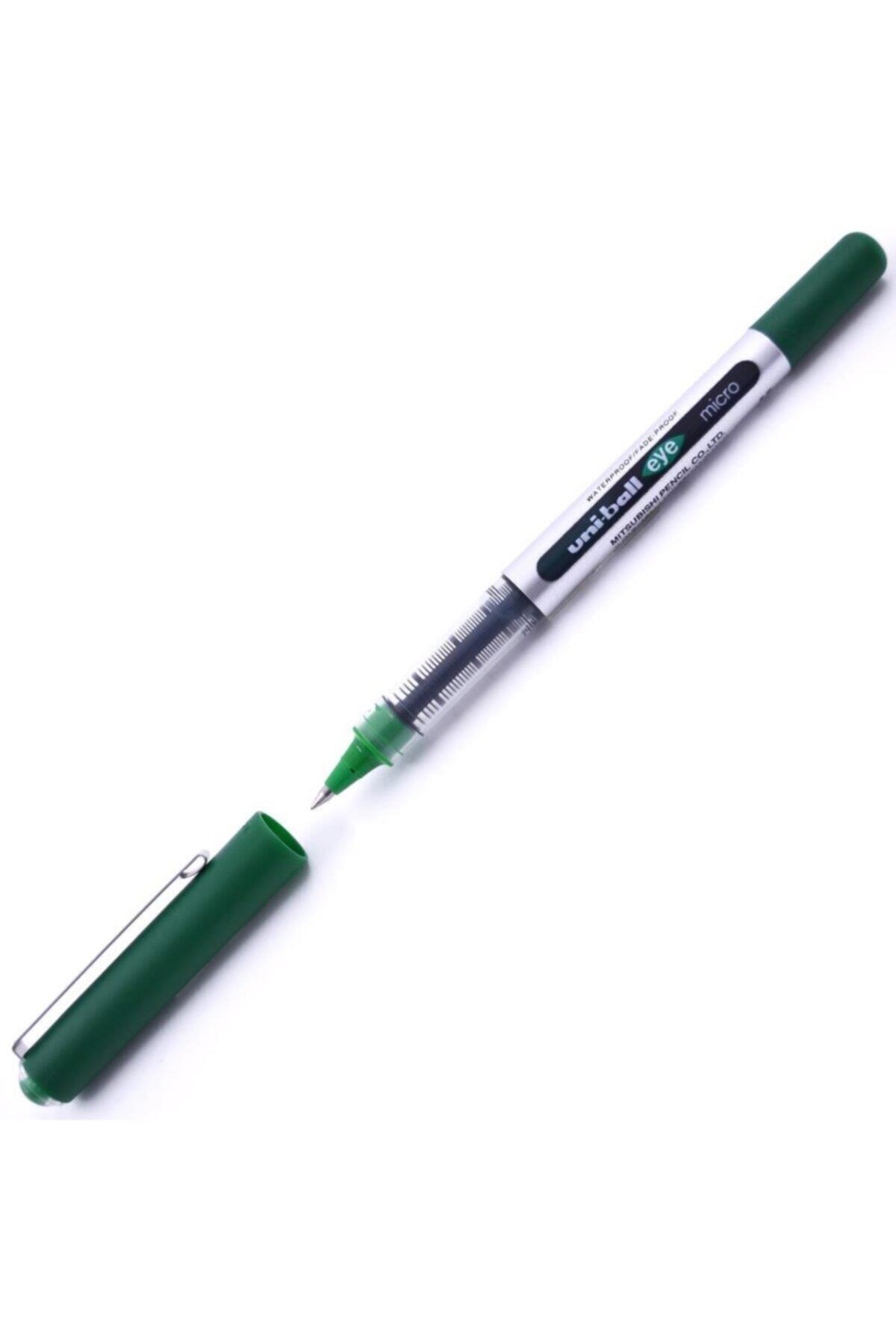 Uni-Ball Roller Kalem Eye Micro Bilye Uç 0.5 MM Yeşil (12 Li Paket)