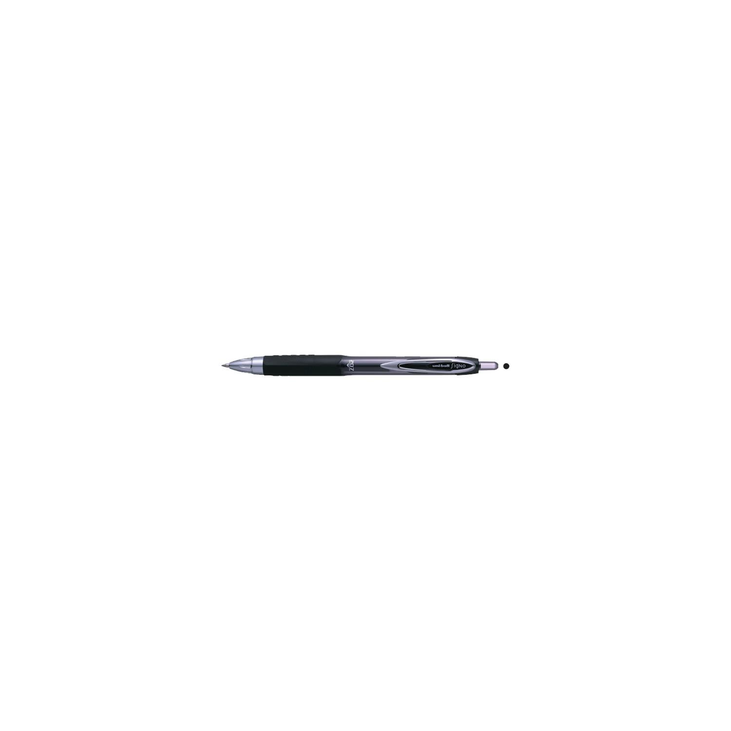 Uni-Ball Roller Kalem Signo 207 Micro Jel Mekanik 0.5 MM Siyah (12 Li Paket)