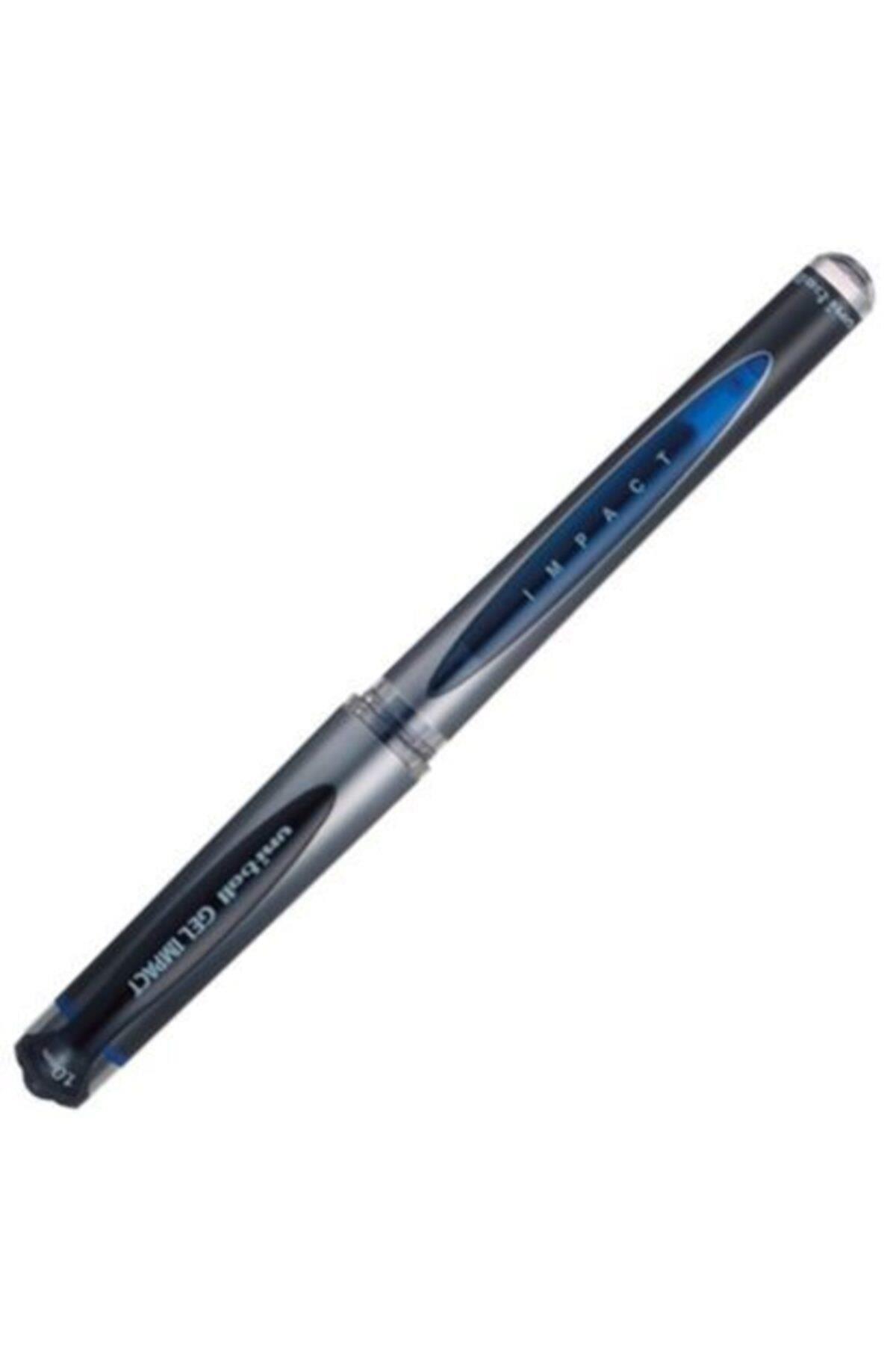 Uni-Ball Roller Kalem Signo Broad Jel Bilye Uç İmza Kalemi 1.0 MM Mavi UM-153S (12 Li Paket)
