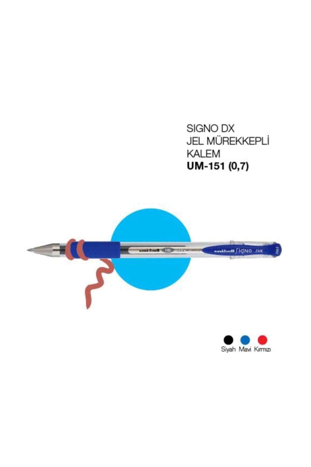 Uni-Ball Roller Kalem Signo DX Fine Jel Bilye Uç 0.7 MM Siyah UM-151