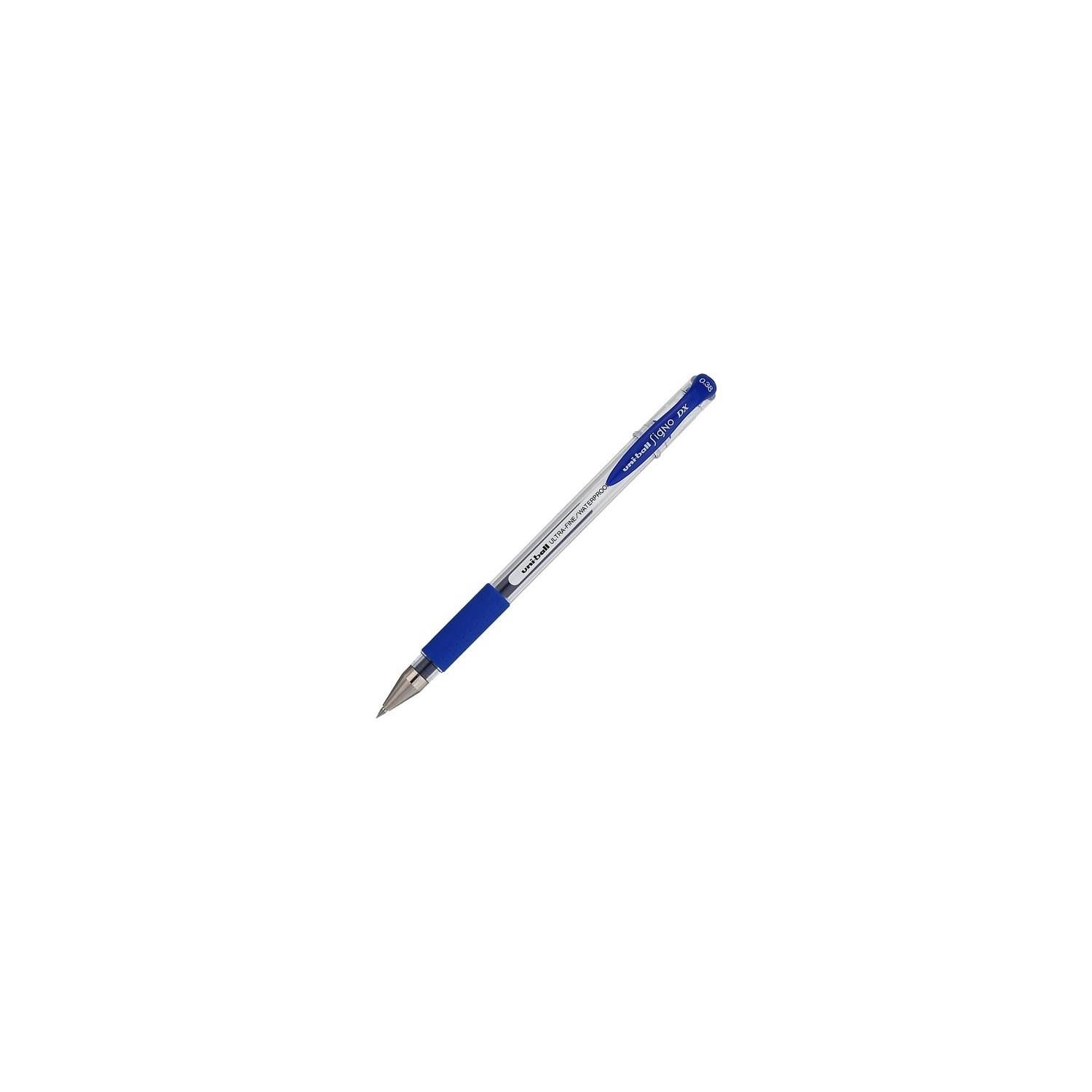 Uni-Ball Roller Kalem Signo DX Jel Bilye Uç 0.38 MM Mavi (12 Li Paket)