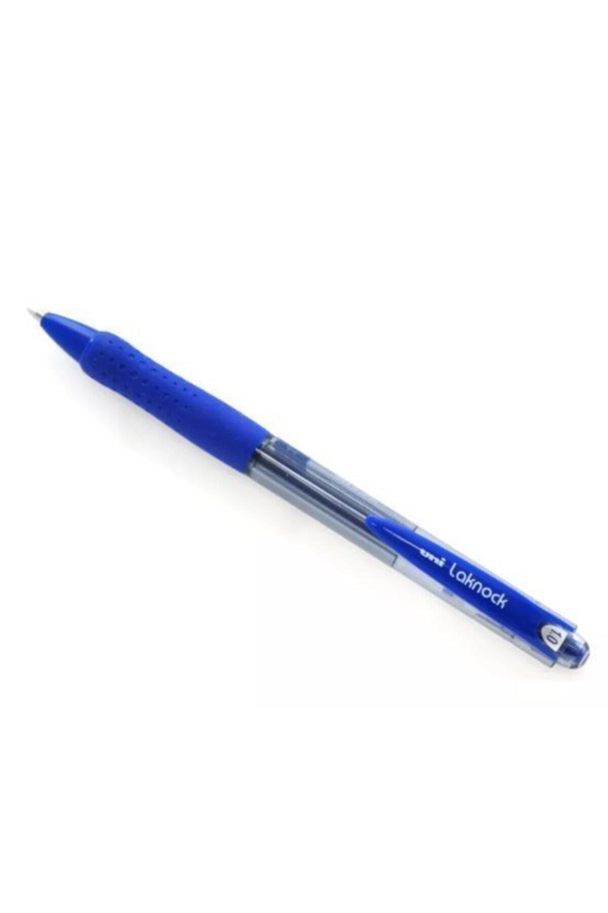 Uni-Ball Laknock Medium 1.0 MM Mekanik Bilye Uç Mavi Tükenmez Kalem (12 Li Paket)