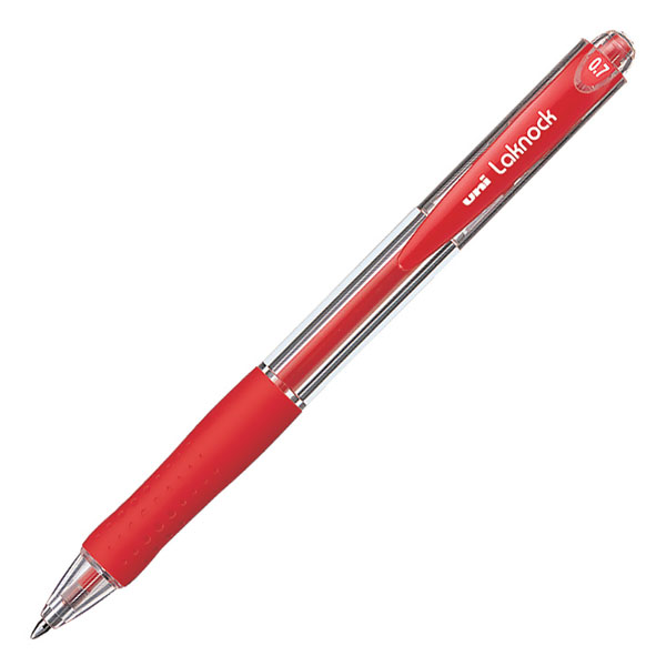 Uni-Ball Laknock Micro 0.7 MM Mekanik Bilye Uç Kırmızı Tükenmez Kalem (12 Li Paket)