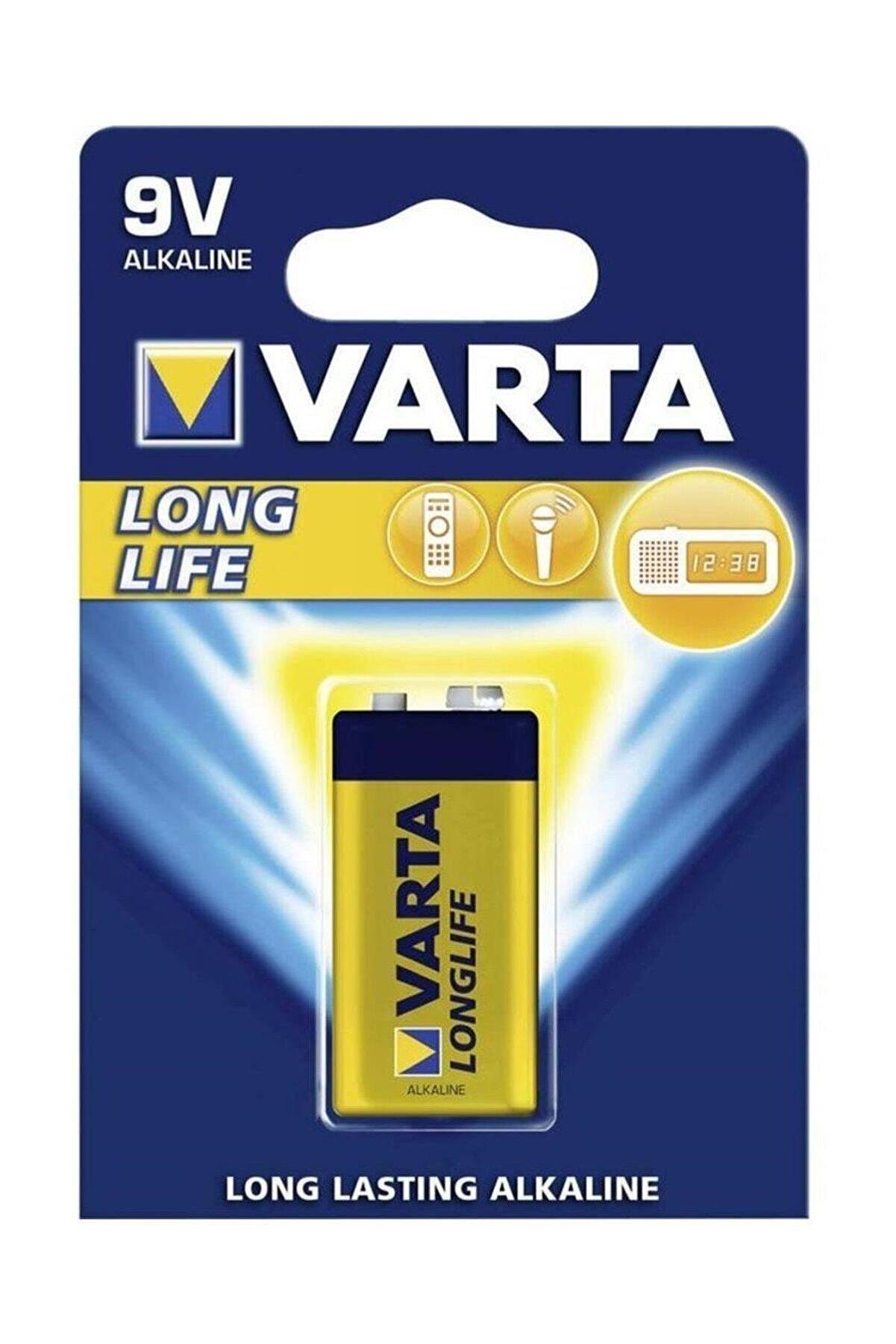 Varta Alkalin 9 Volt Pil Long Life Extra 9 Volt Pil