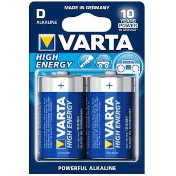 Varta Alkalin Büyük Boy Pil (D) High Energy 2 Li Paket