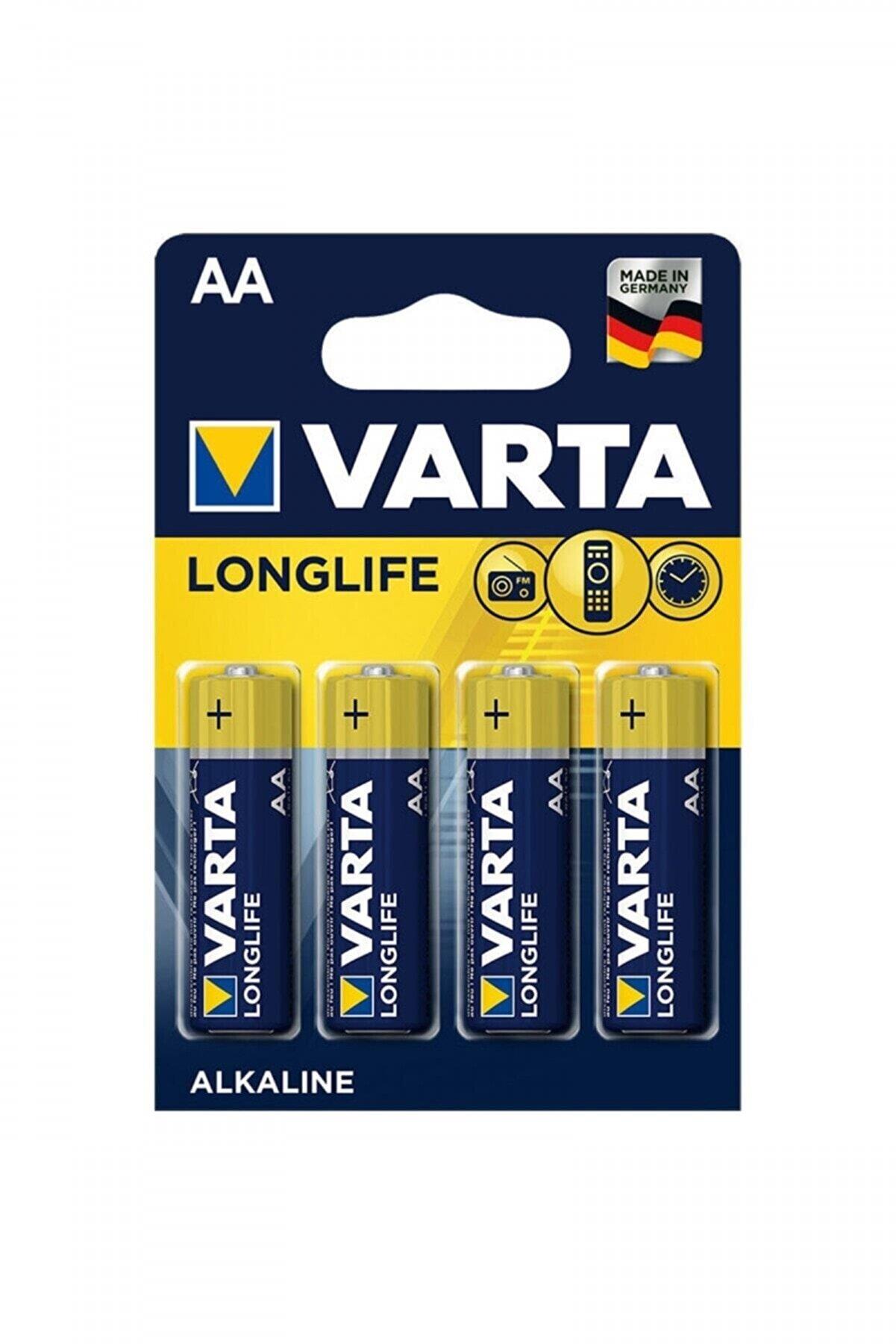Varta Alkalin Kalem Pil (AA) Long Life Extra 4 Lü