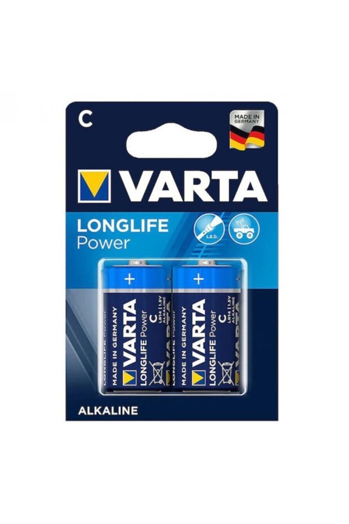 Varta Alkalin Orta Boy Pil C High Energy 2 Li Paket