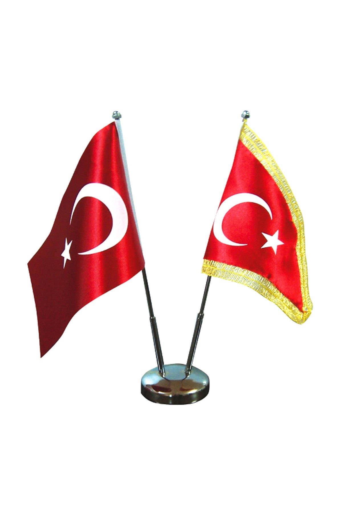 Vatan Bayrak Direği Çiftli Nikel (Bayraksız)