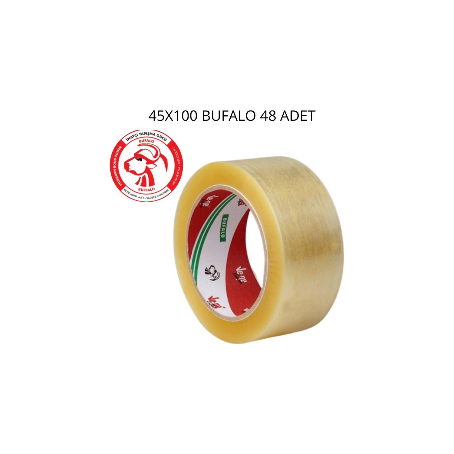 Ve-Ge Koli Bantı Bufalo 45x100 Şeffaf 48 Adet