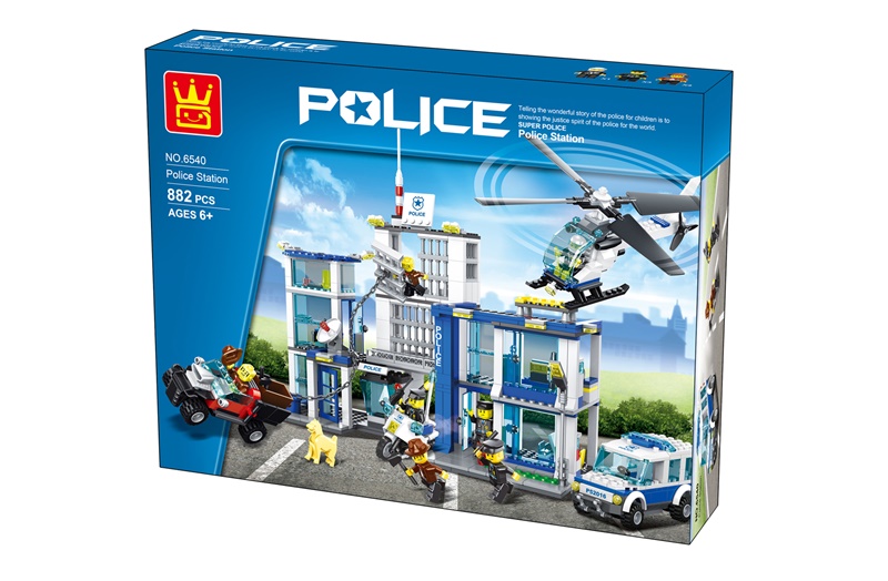 Wange Polis İstasyonu Lego Seti Mega Paket 882 Parça