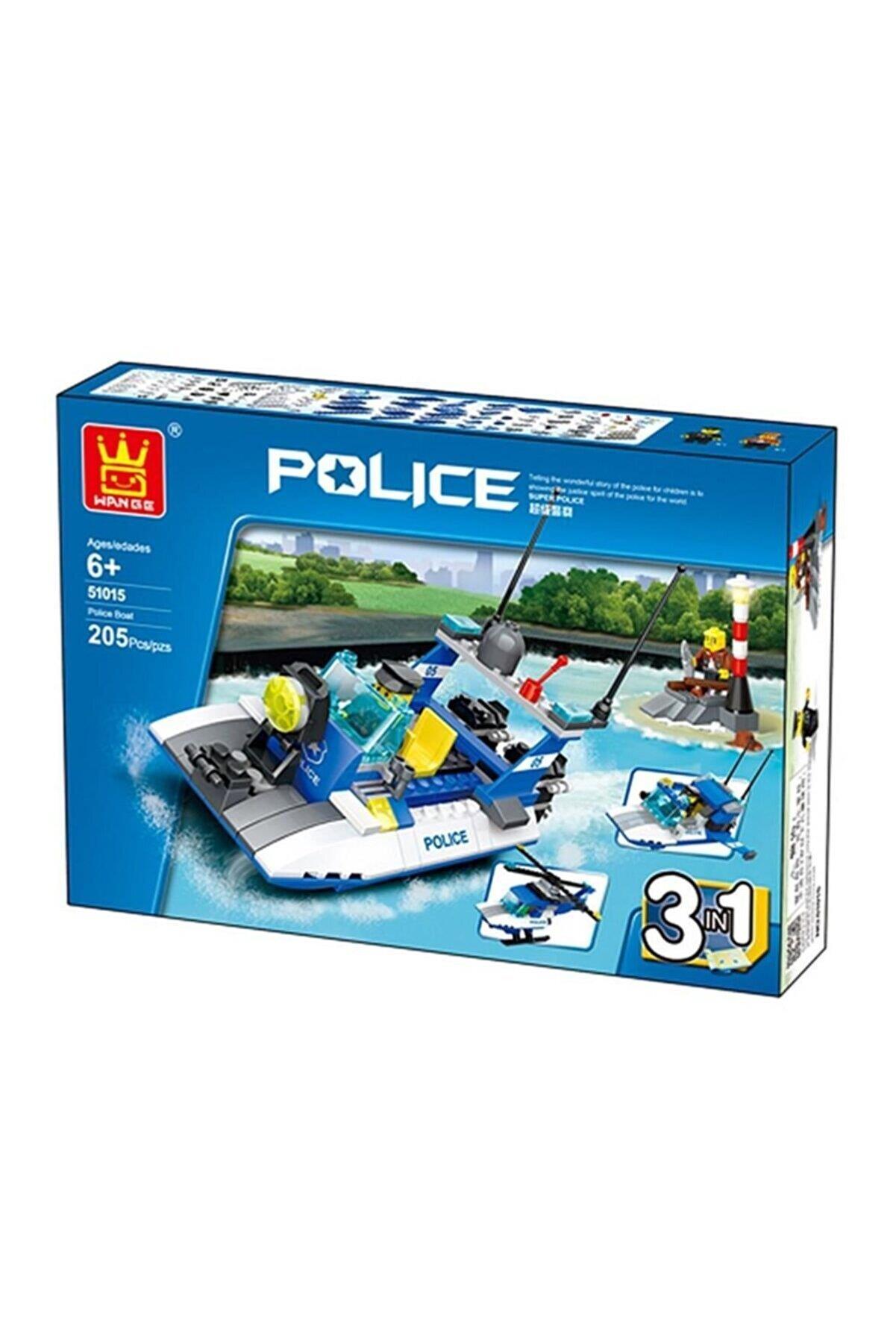 Galtoys Polis Sahil Güvenlik Botu 3 In 1 205 Parça