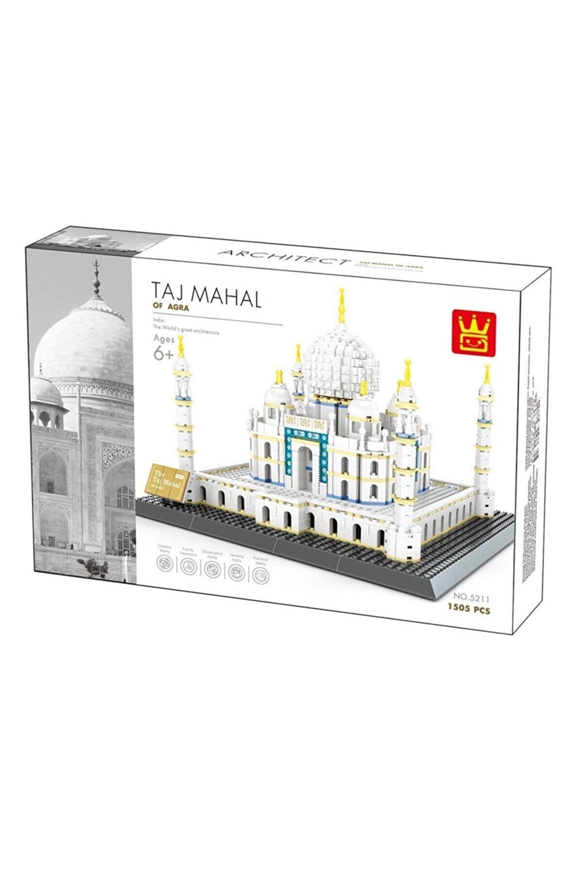 Wange 1505 Parça Taj Mahal Of Agra İndia Anıt Mezar